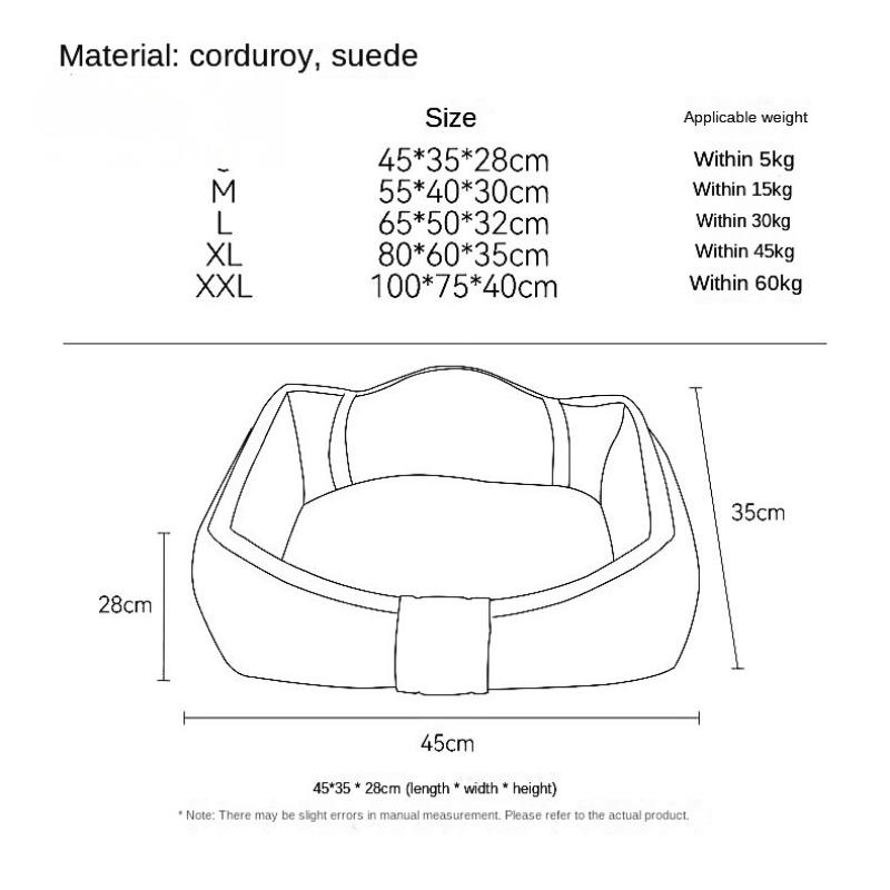 Kennel Four Seasons Universal Dog Bed Large Golden Retriever Samo Open Removable and Washable Dog Mat Pet Supplies Wholesale