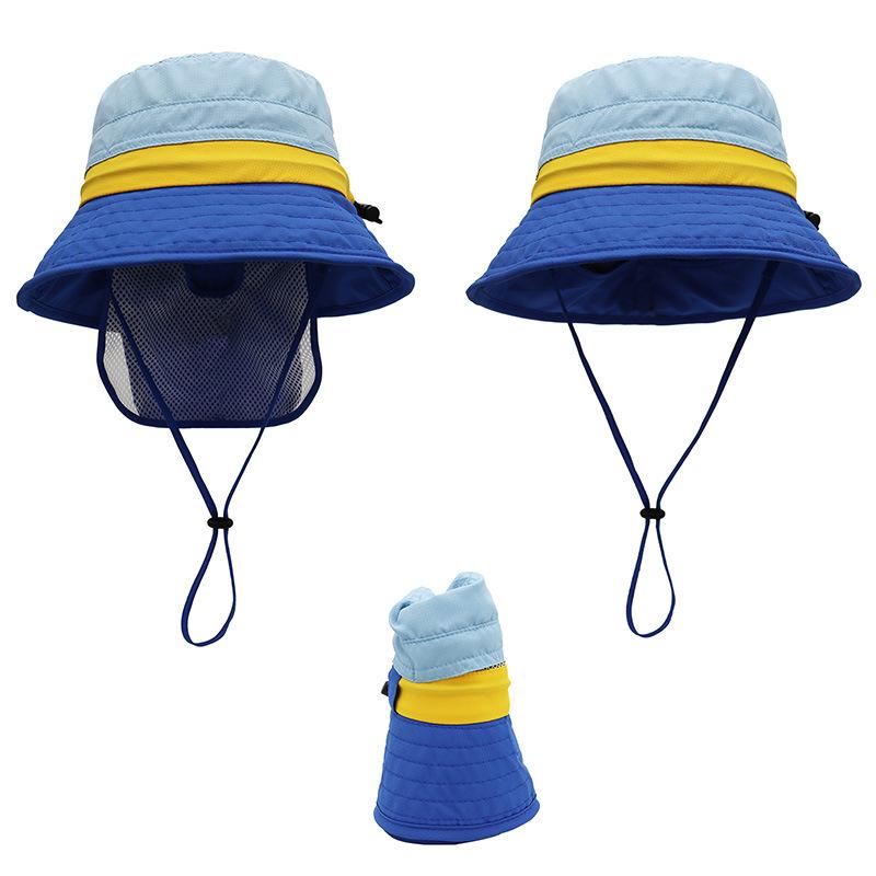 Новая защита шеи детская солнцезащитная шляпа-панама для девочек, детская шляпа от солнца с защитой от УФ-лучей, летняя