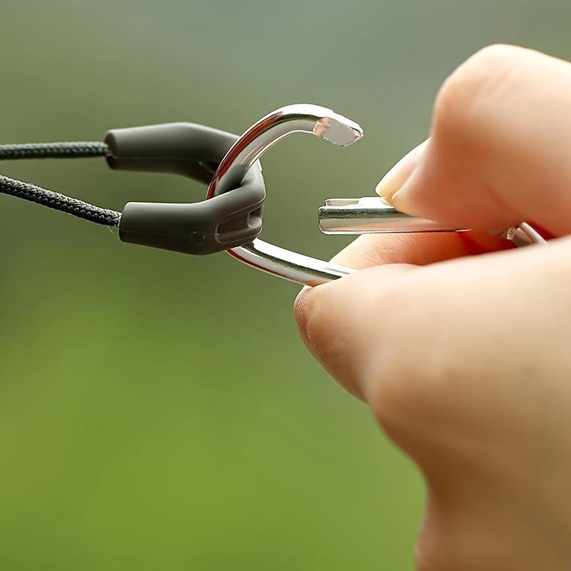 10pcs, Portable Water Bottle Hook, Suitable for Outdoor Travel, Hiking, Water Bottle Towel Key and Other Storage Hooks, Safe and Reliable, Silicone