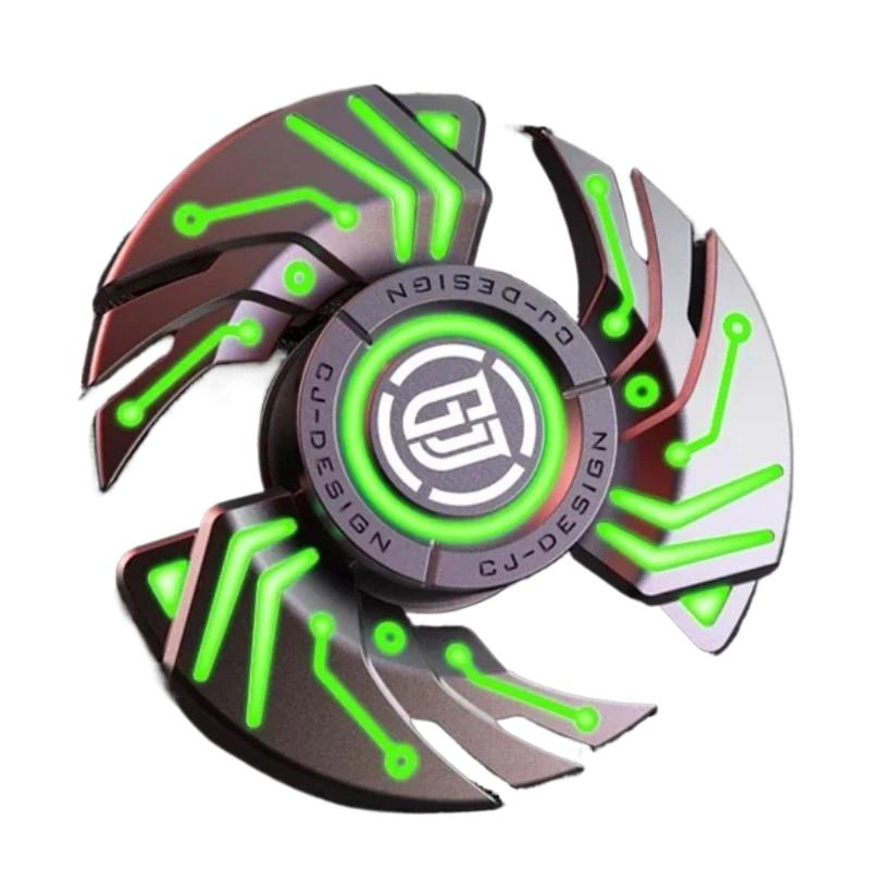 Сплав металла Fidget Spinner светящийся вращающийся наконечник волчок антистрессовые игрушки для снятия стресса игрушки для снятия стресса тревожность дети