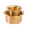 Brass Coffee Cup Dawara/Dabara & Tumbler for Serving Filter Coffee/Tea/Traditional kumbakonam Dabara Set Matt - 150ml (Set of 6)
