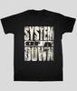 System of a Down Потертый Логотип Черная Унисекс Футболка Размеры S-5XL CS069 Унисекс Футболка