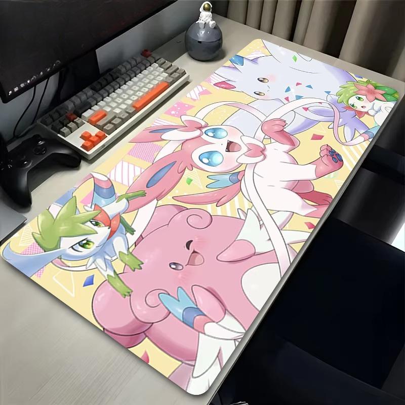 Sylveon Pokemon Gaming Mouse Pad Waterproof Nonslip Desk Mat
