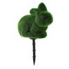Садовый колышек 'Кролик', устойчивый к дождю, флокированный кролик с зеленым мхом для украшения двора и сада