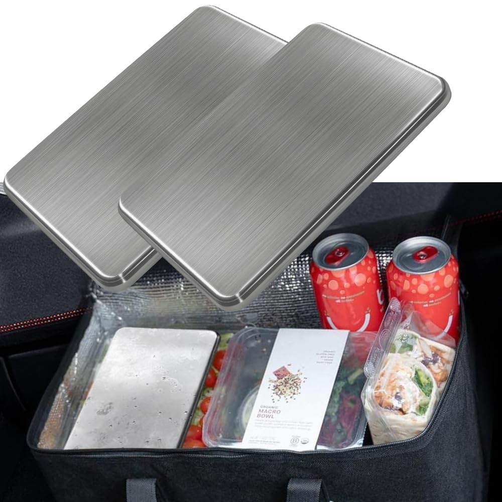 Пакеты со льдом из нержавеющей стали Monster для идеально подходят для ланч-боксов и набор из 2 штук Долговечные, мощные, охладители, долговечные, многоразовые, тонкие,