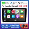 Автомобильный видео мультимедийный плеер Bluetooth Carplay для Hyundai Elantra 3 2003 - 2010 WiFi Android OS GPS Навигация 2.5D Экран Авто Инструменты