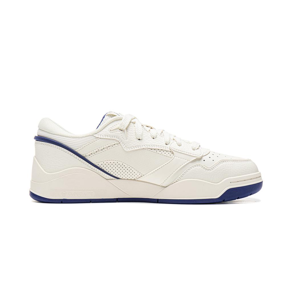 Li Ning Moon White 3 Скейтбордические кроссовки Мужские Низкие Бело-синие AGCV077-8