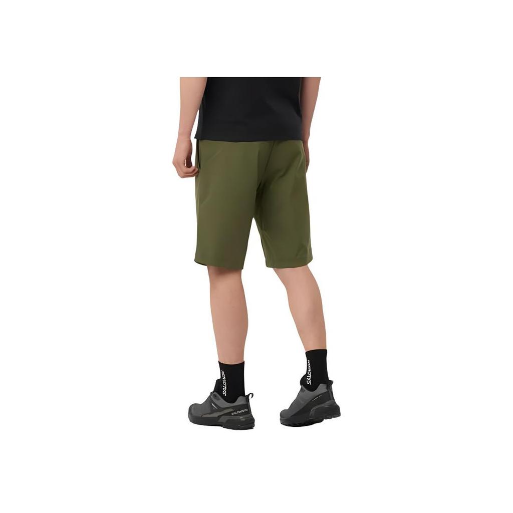 SALOMON Outerpath Утилитарные приталенные шорты с цветовыми блоками средней посадки Повседневные мужские шорты Виноградный лист LC2212800