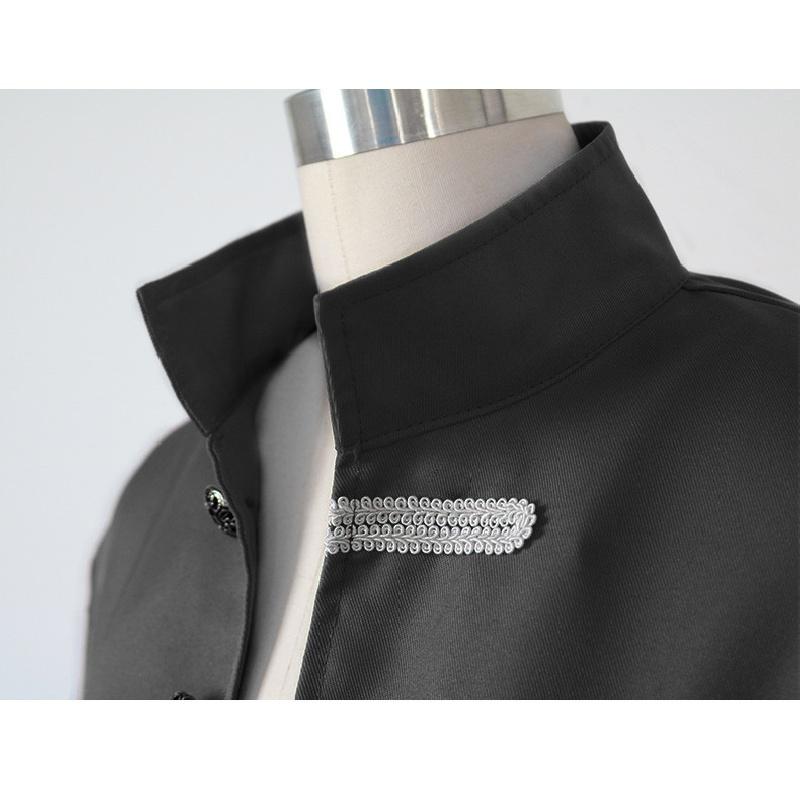 Мужское пальто, однотонное модное карнавальное нарядное платье в стиле стимпанк, сценическое платье, пальто