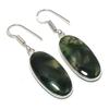 Натуральный индийский моховой агат, серьга из стерлингового серебра 925 пробы 1,89" AE-11669