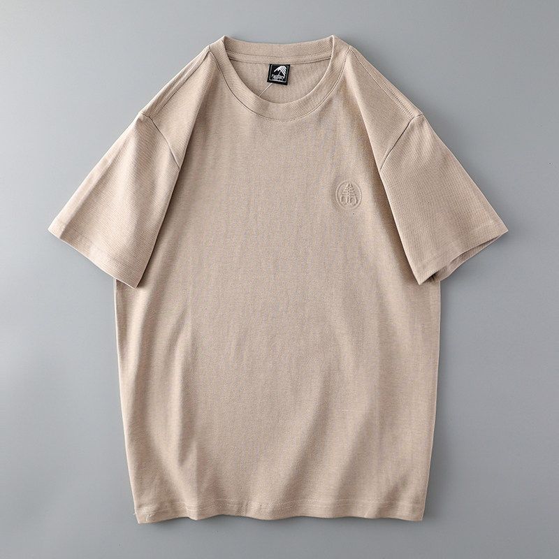Heavy Weight Retro Men Summer Export Short Sleeve T-Shirt