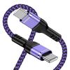 Кабель Vedfoad usb c to 20 Вт, быстрая зарядка, 1,8 м, тип iPhone16, предотвращение отключения, прочный нейлоновый трикотажный кабель для передачи данных pd, тип C, зарядный кабель