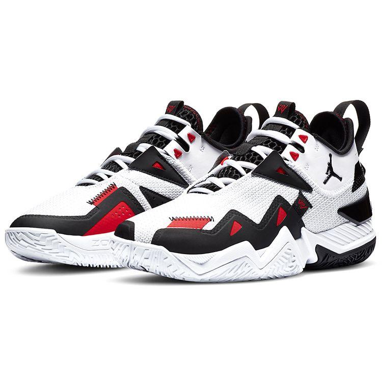 Кроссовки Air Jordan Westbrook One Take PF Black Toe Мужские Белые Университетский Красный CJ0781-101