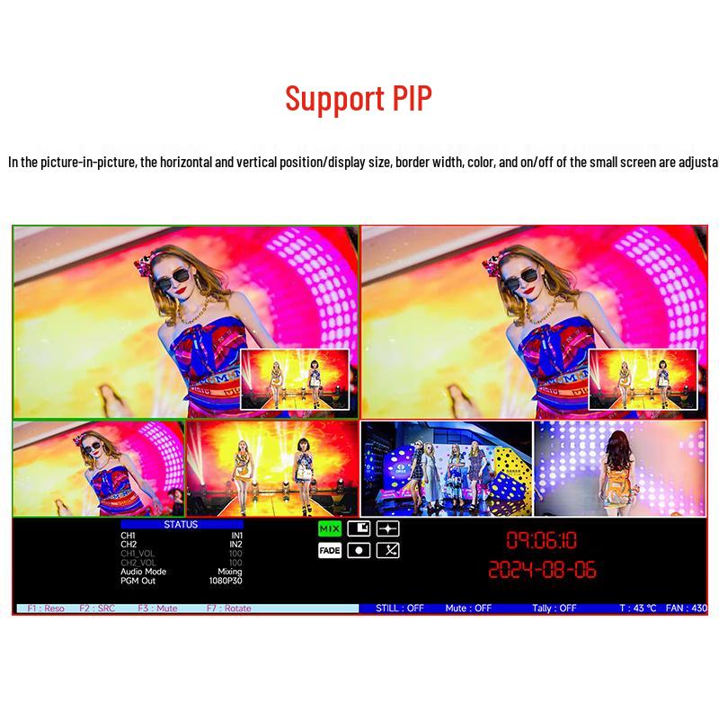 Oton A25 4-Channel HDMI Live Stream Switcher