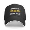 Certified Drone Pilot Cap Baseball Cap Winter Hats Sunhat Hat Women Winter Unisex's