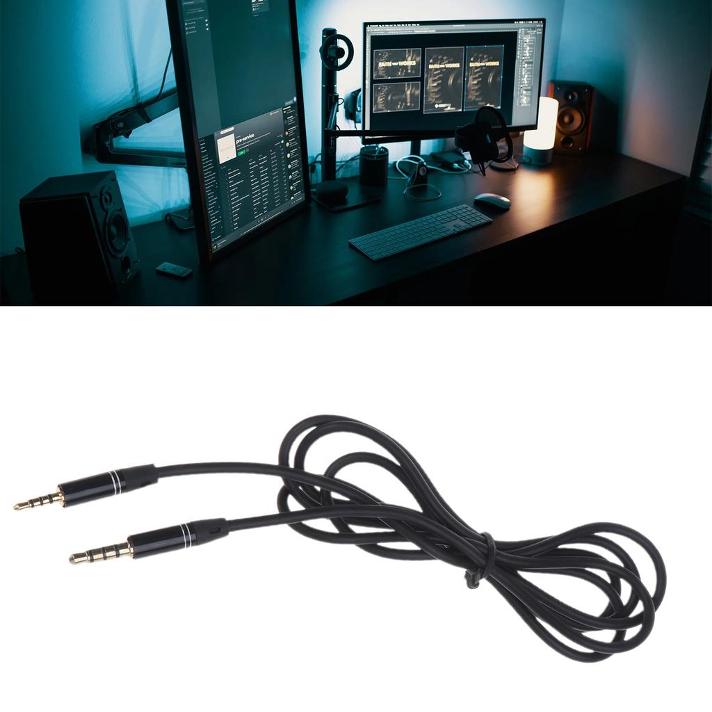 3.5mm Audio Cable Male To Male 2.5mm TRRS Stereo Headset Headphone Gold Plated Jack Connector Wire Cord Plug Cable