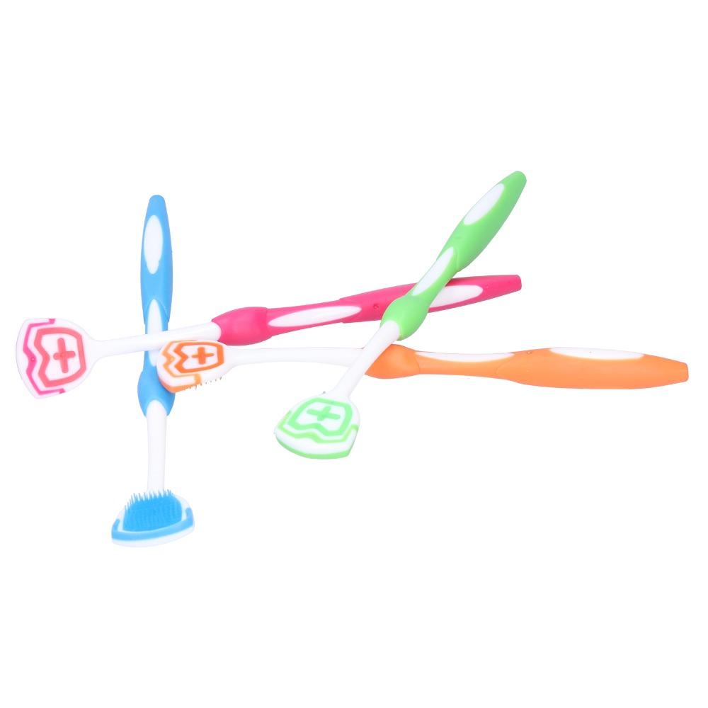 Travel Tongue Scraper Plastic Oral Care Tool Easy Tongue Brush Cleaner Daily Hygiene