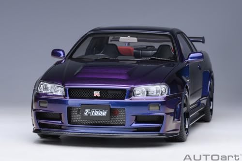 AUTOart 1/18 Scale Nismo R34 GT-R Z-tune Midnight Purple III Finished Product