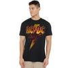 Футболка AC/DC Fire Bolt S-2XL, Черная унисекс футболка