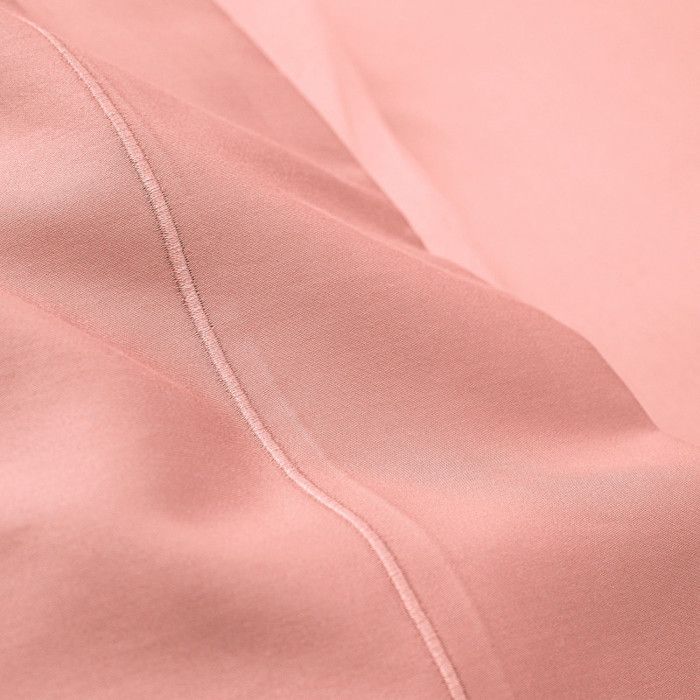 Flat Sheet In Combed Cotton Percale "Julian" All Sizes Pure Cotton - Julian Powder Pink - 240 X 300 Cm for Double Bed