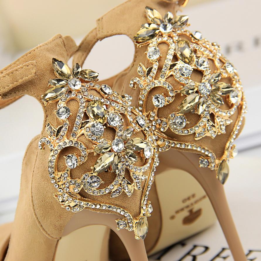 Bigtree Сексуальные замшевые туфли на очень высоком каблуке 10,5 см в европейском и американском стиле с острым носком и стразами на высоком каблуке