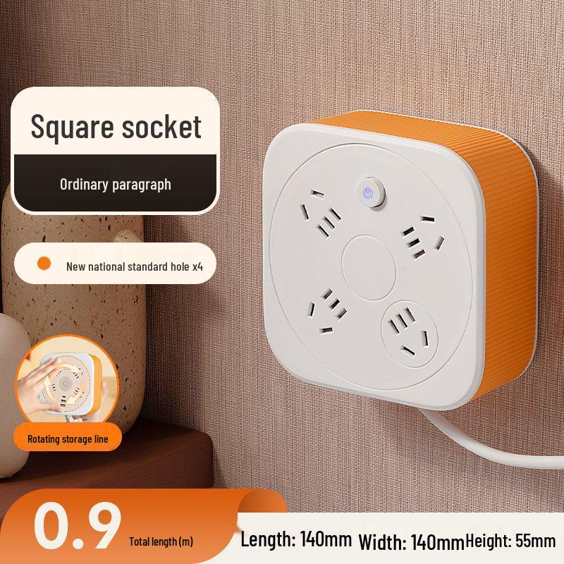 Удлинитель с несколькими розетками и USB-портами с ночником для домашнего использования