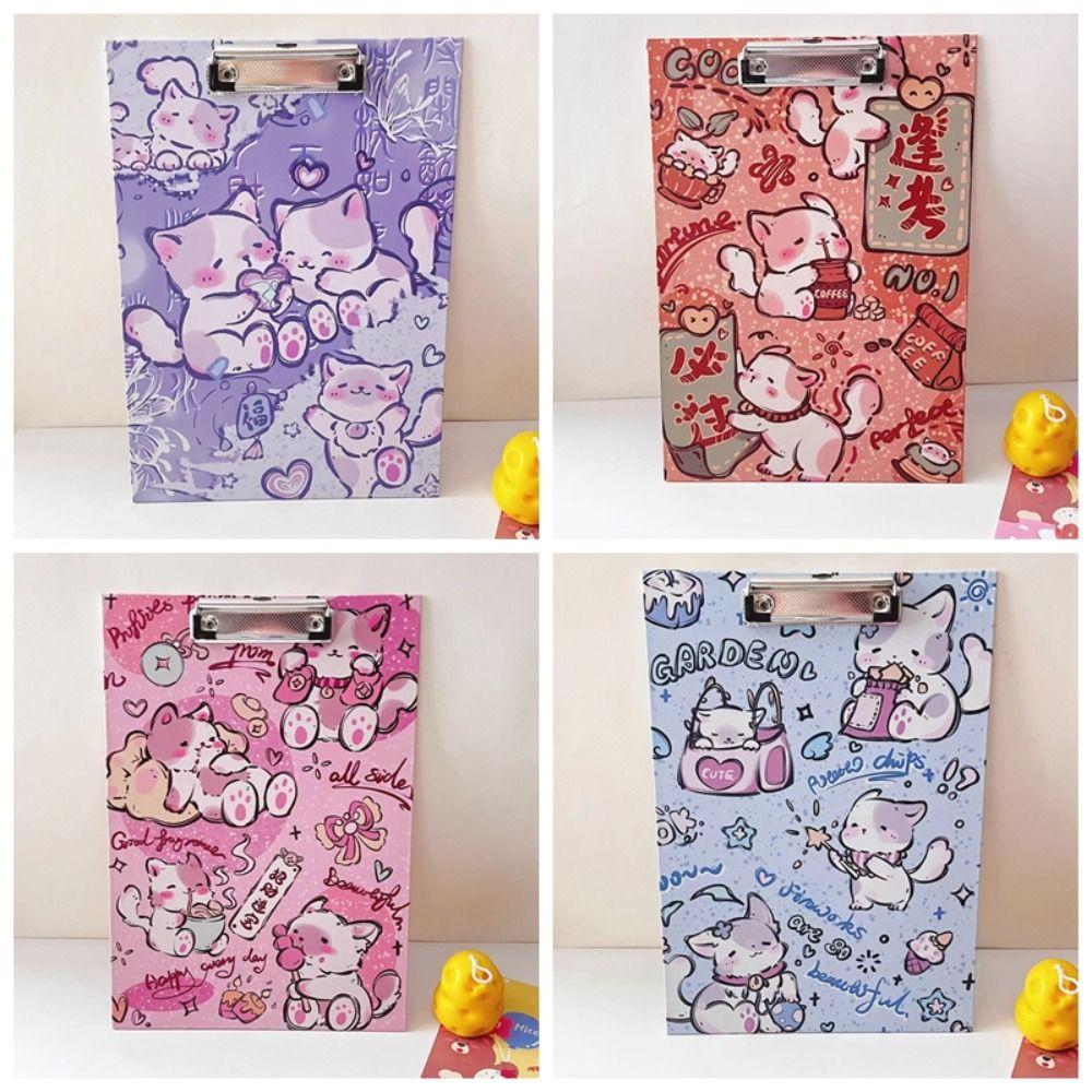 Simple A4 Folder Board Durable A4 Paper Holder 4 Style Writing Board School Supplies