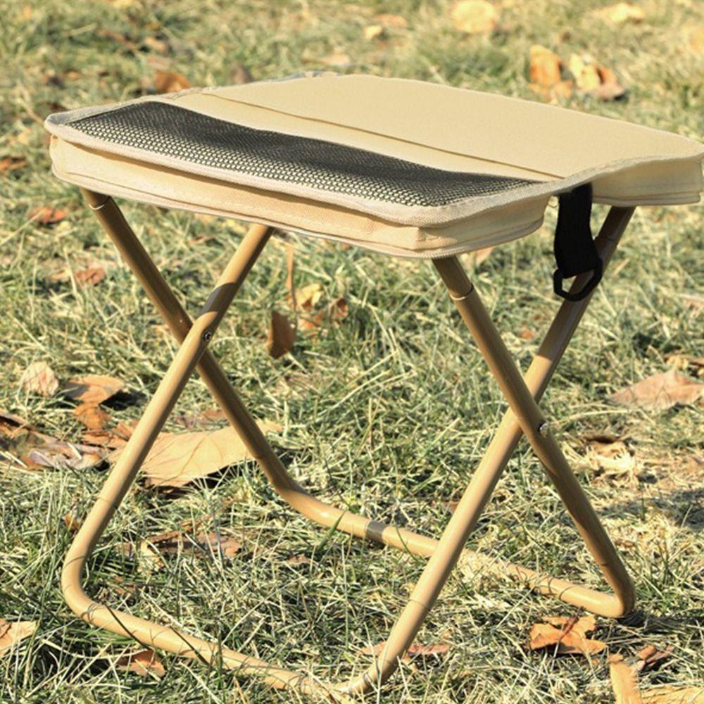Strong Load-bearing Sports Folding Chair Sturdy Pencil Case Stool Folding Backpack Stool Hiking