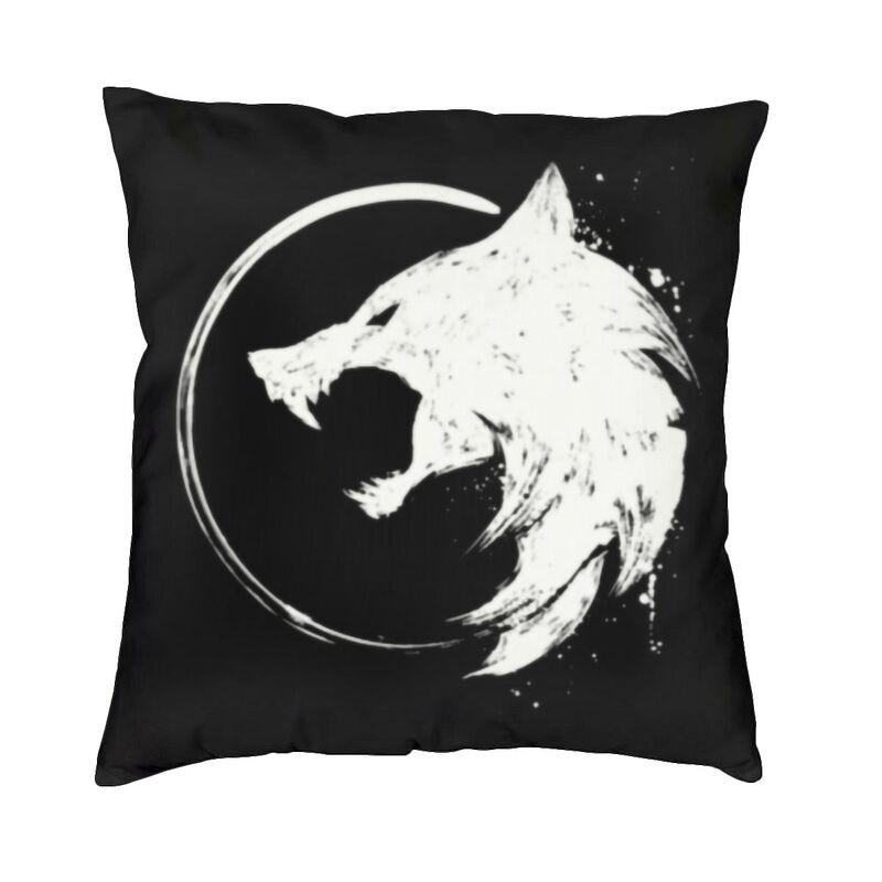 Halloween Witch Crow Cat Bat Print Pattern Cushion Cover Home Living Room Sofa Decoration Square Pillow Pillow Cover