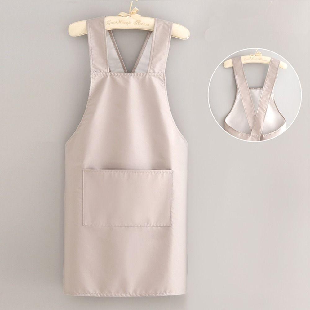 Waterproof Kitchen Cooking Apron Stain-proof Dishwashing Cleaning Apron Baking