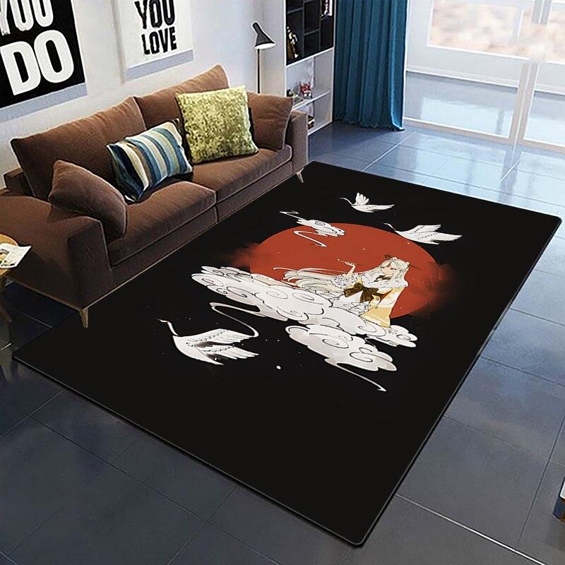 Genshin Impact Carpets Living Room Decoration Bedroom Parlor Tea Table Area Rug Mat Soft Flannel Large Rugs and Baby Gift Carpet