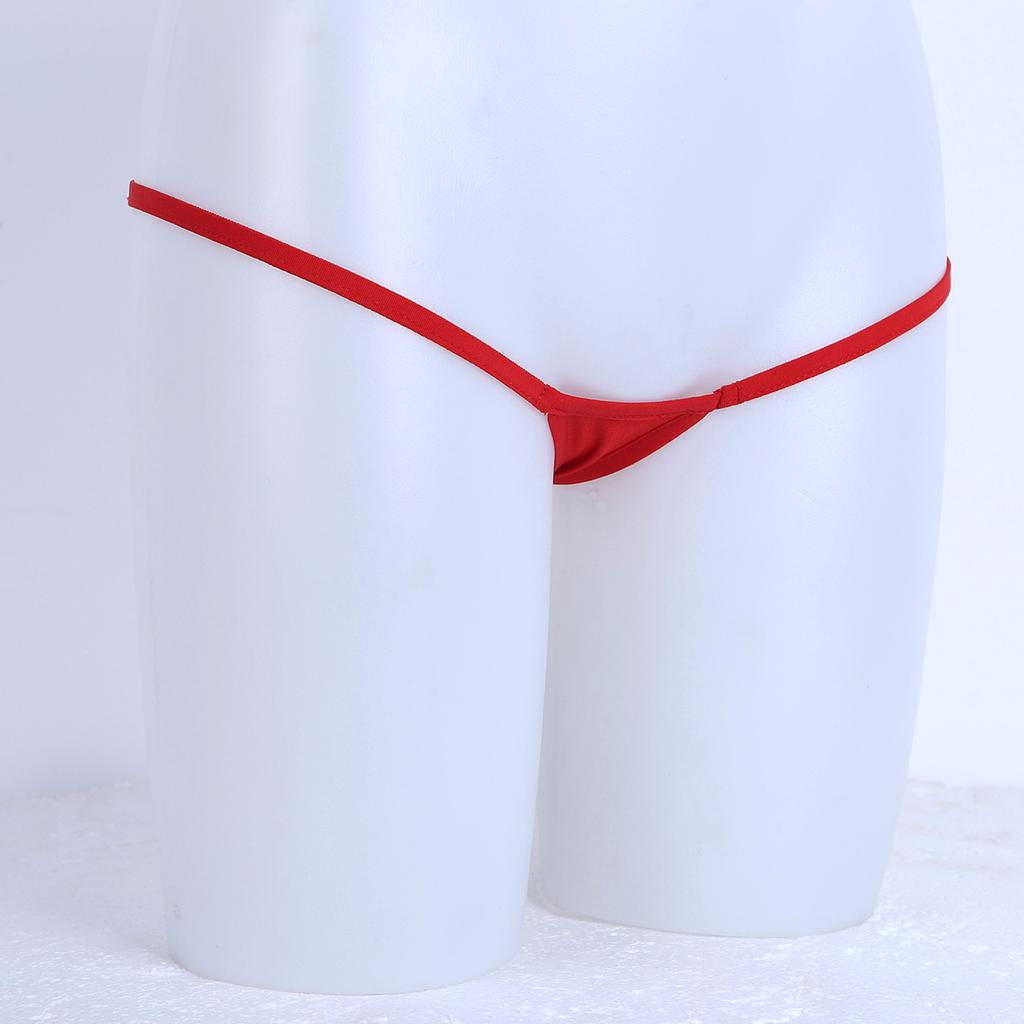 Women's Stretchy Low Rise Micro Mini G-String T-Back Thongs Bikini Lingerie Underwear