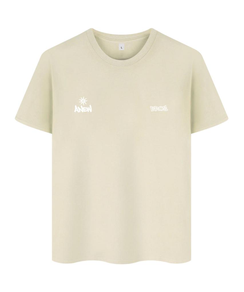 ANEWBROS Twin Logo Oversized Short Sleeve T-Shirt 10 Colors [Anse_9102] (A Type)