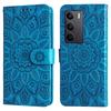 For Oppo A5 5G/4G/Realme C75 5G/C75 4G/C71 4G/14x 5G Case Sunflower Imprint Leather Wallet Phone Cover