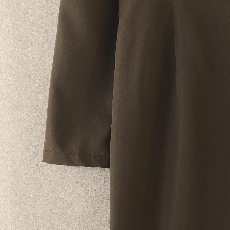 ZANZEA Женское повседневное платье-футляр с квадратным воротником и короткими рукавами