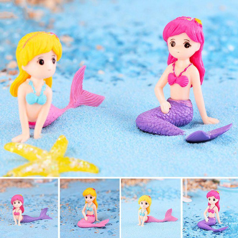 Charming Mermaid Diy Miniature Figurine For Exquisite Garden Dollhouse Decor