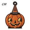 Retro Style Halloween Welcome Ornaments Vintage Ornament for Tree, Rustic Acrylic Hanging Pumpkin Black Cat Bat Dark Home Decor Ghost Skull Decoration