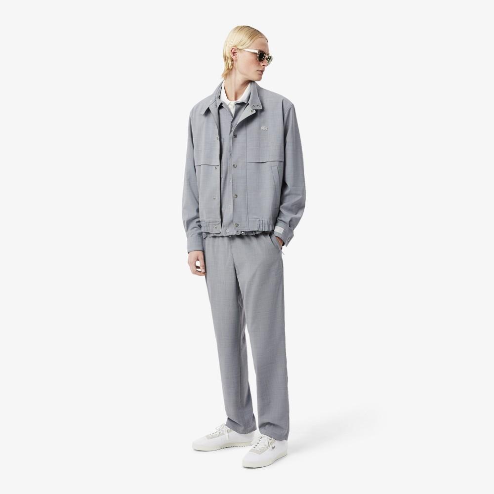 [Lacoste] Men's Wool Blend Flannel Jogger Pants HH9224-56GACZ