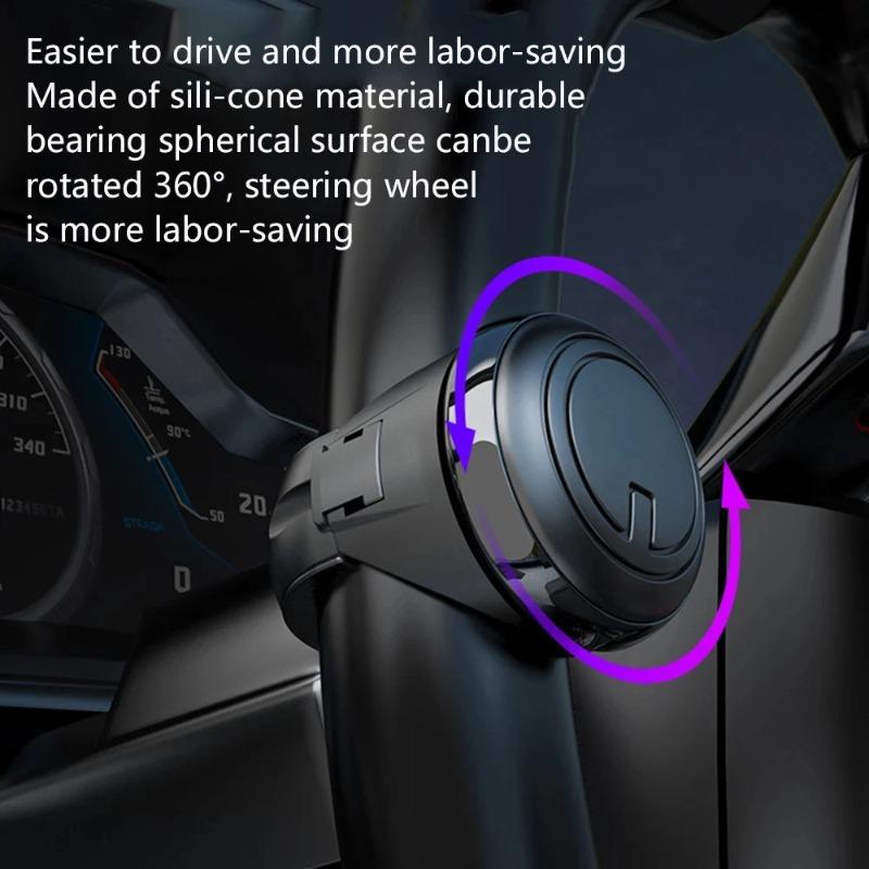 Turning Steering Wheel Booster 360° Rotation Spinner Knob Metal Bearing Power Handle Ball Shaped Wholesale