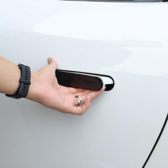 Carbon Fiber ABS Exterior Door Handle Frame Trim For Jaguar F-TYPE 2013-22