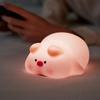 Силиконовый ночник Piggy Pat Lamp, сопровождающий спящий индукционный USB-перезаряжаемый ночной светильник для спальни для мальчиков, подарок