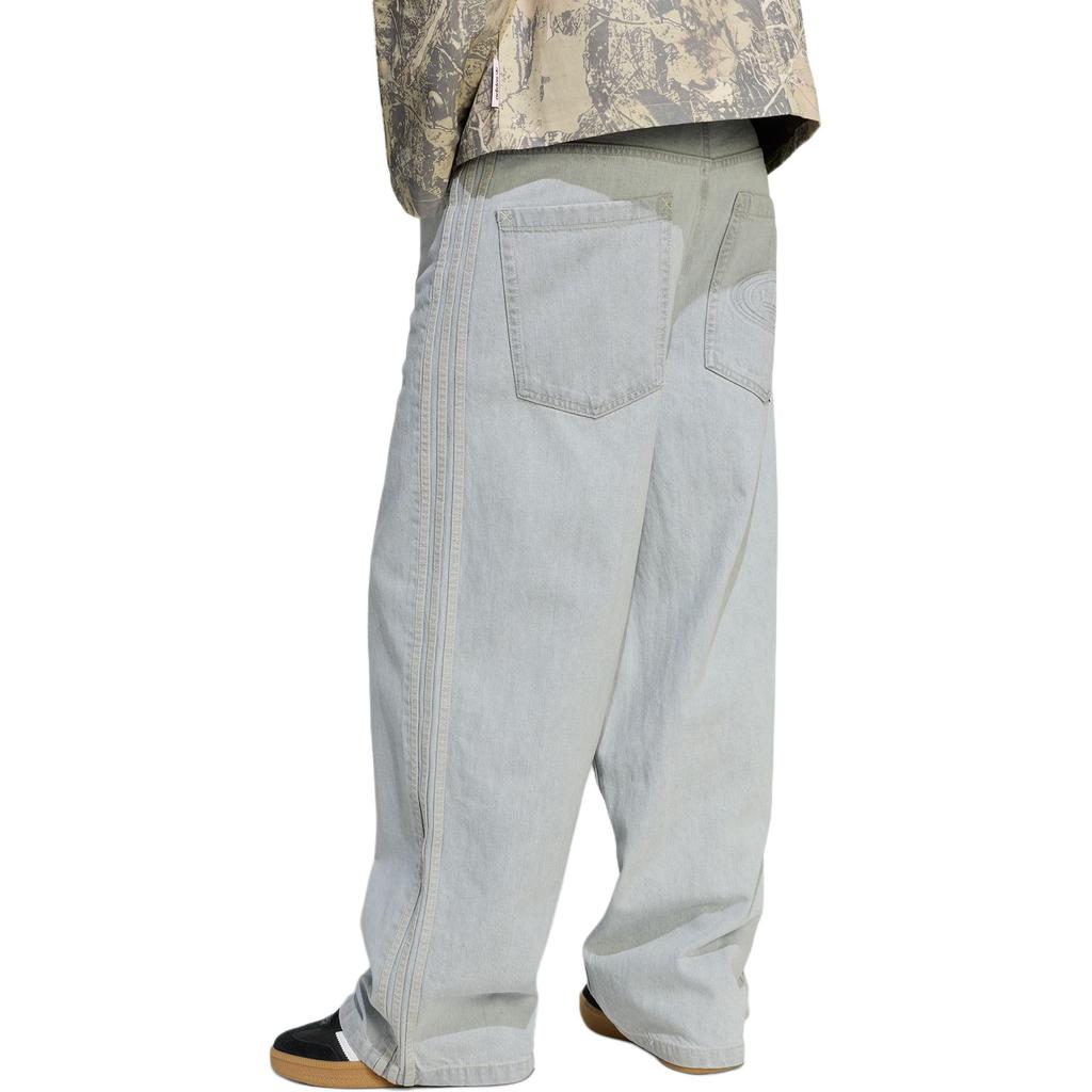 Adidas Оригинальные FW25 90-е Альтернативные Джинсы Скейтера Широкие Штанины Удобные Мягкие Чистый Хлопок Свободные Джинсовые Брюки Мужские низы KS6845