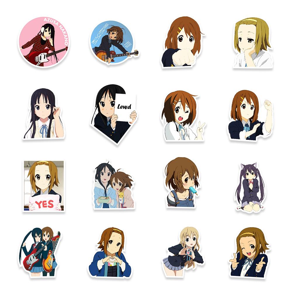50 Anime Light Voice Girl Graffiti Stickers Mobile Phone Notebook Kettle Decoration Stickers