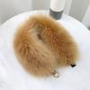 Winter Plush Thickened Warm Imitation Fox Hair Snap Button Scarf Versatile Women's Imitation Fur Scarf