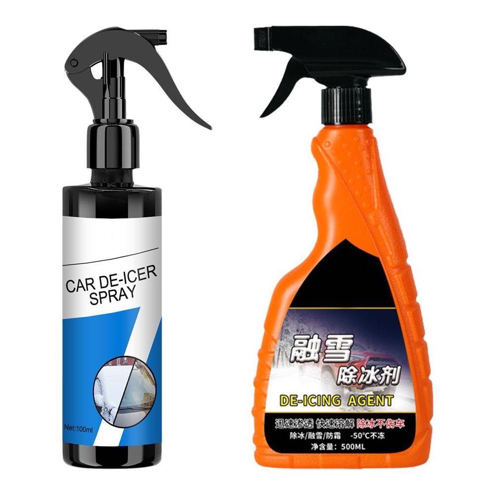 100 мл/500 мл антиобледенительный спрей для автомобиля, зимнее удаление снега, лобовое стекло, антиобледенитель, универсальный многоцелевой очиститель для дверей и льда