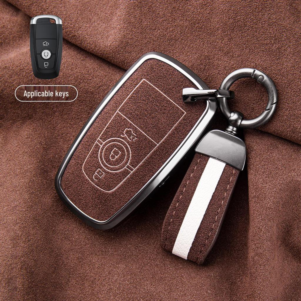 Premium Sheepskin Key Cover for Ford Explorer ST, Edge L, Mondeo EVOS