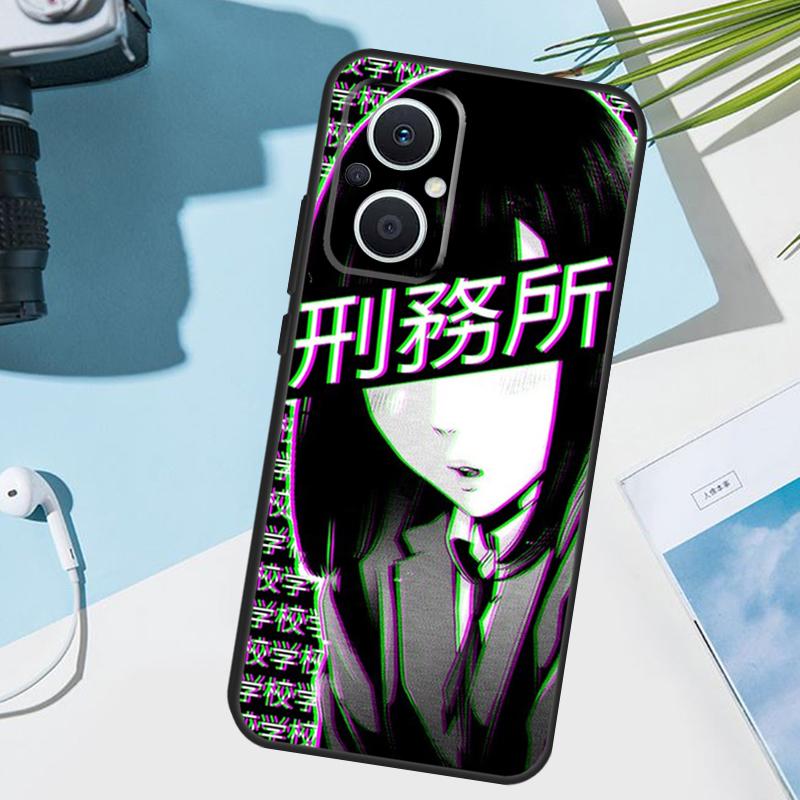 Грустный аниме-эстетичный чехол для OPPO Reno 12 F 13F 14F 11F 10 11 13 14 Pro 7 8 Lite OPPO Find X9 X5 X6 X8 Pro
