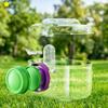 Transparent Hamster Carriers Cage with Water Bottle Food Bowl Travel Hamster Carrier Adjustable Strap Ventilated