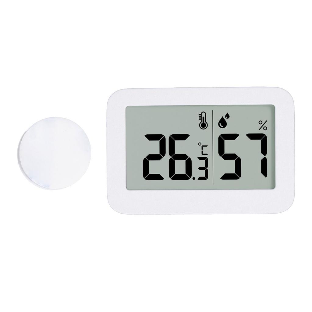 Thermometer Hygrometer LCD Display AM PM Fahrenheit Celsius Switchable Real Time Monitoring Date Clock Mini