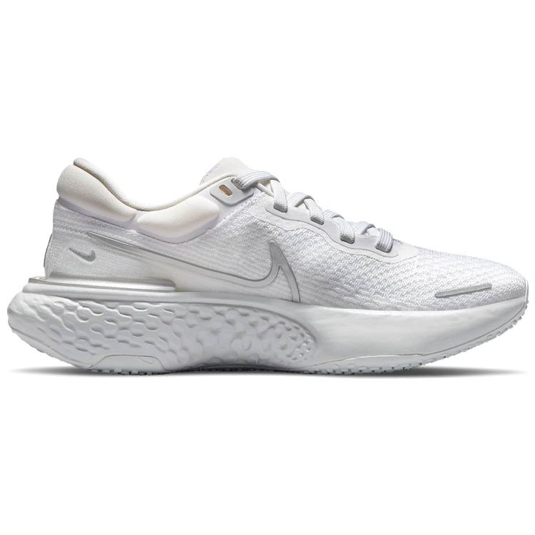 Nike Женские кроссовки ZoomX Invincible Run Flyknit White Metallic Silver Pure-Platinum CT2229-101